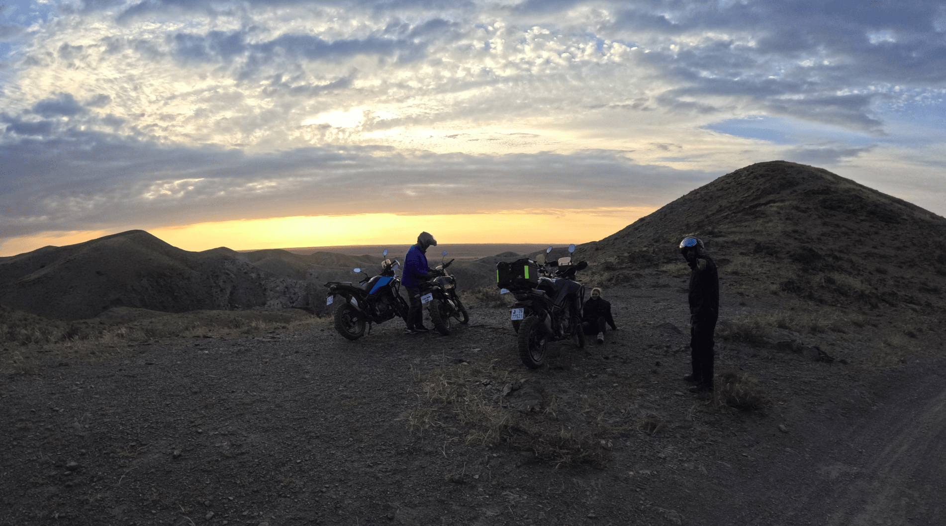 Our riders together on tour